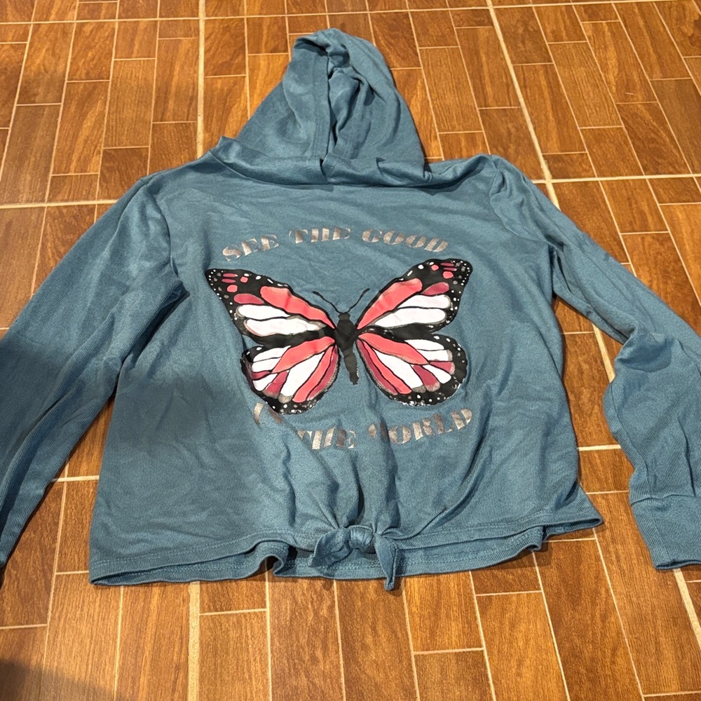 🌈4/$25🌈 SO Teal Butterfly Top
